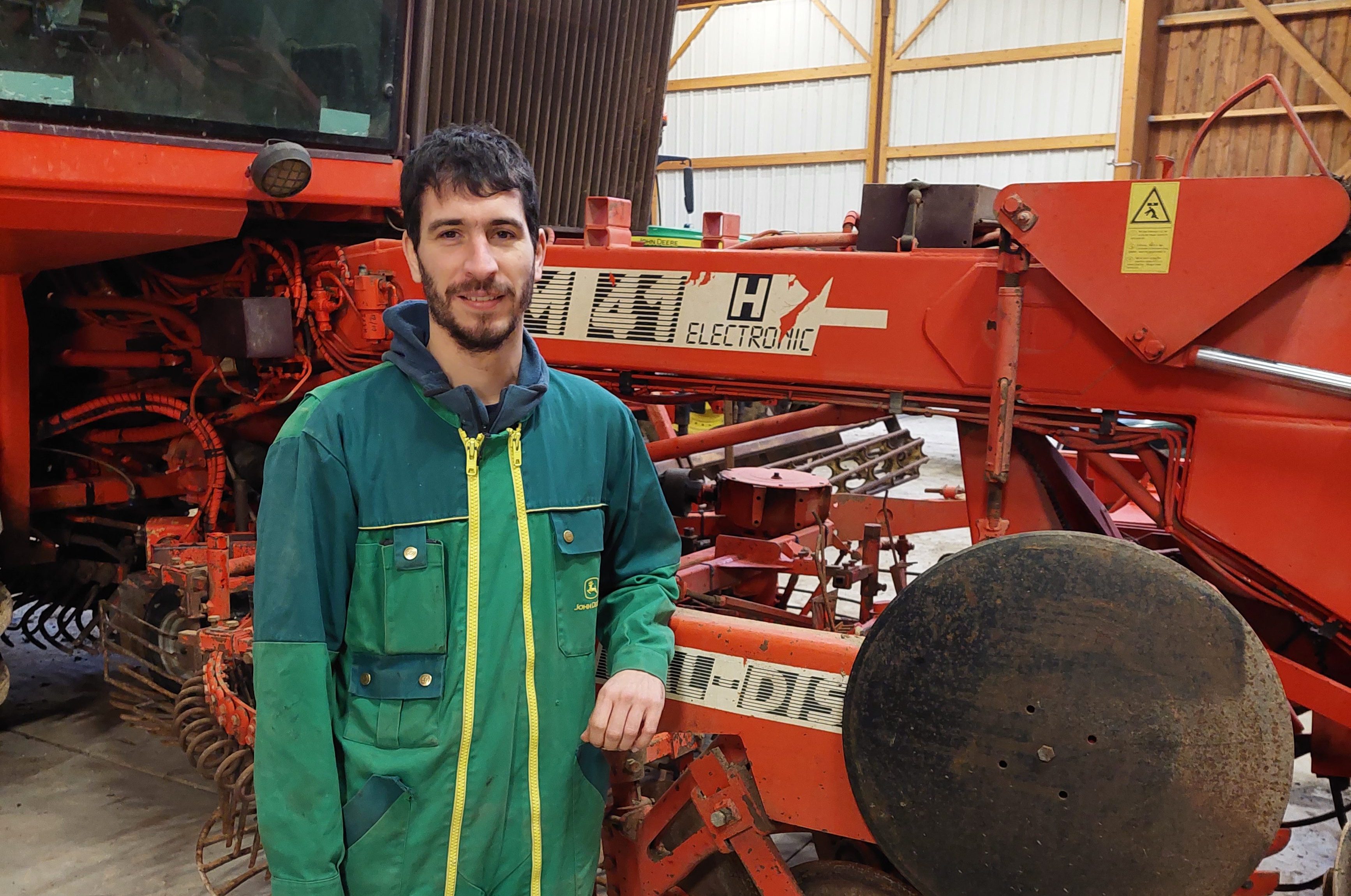 Loïc Chaussy, agriculteur à Mondreville